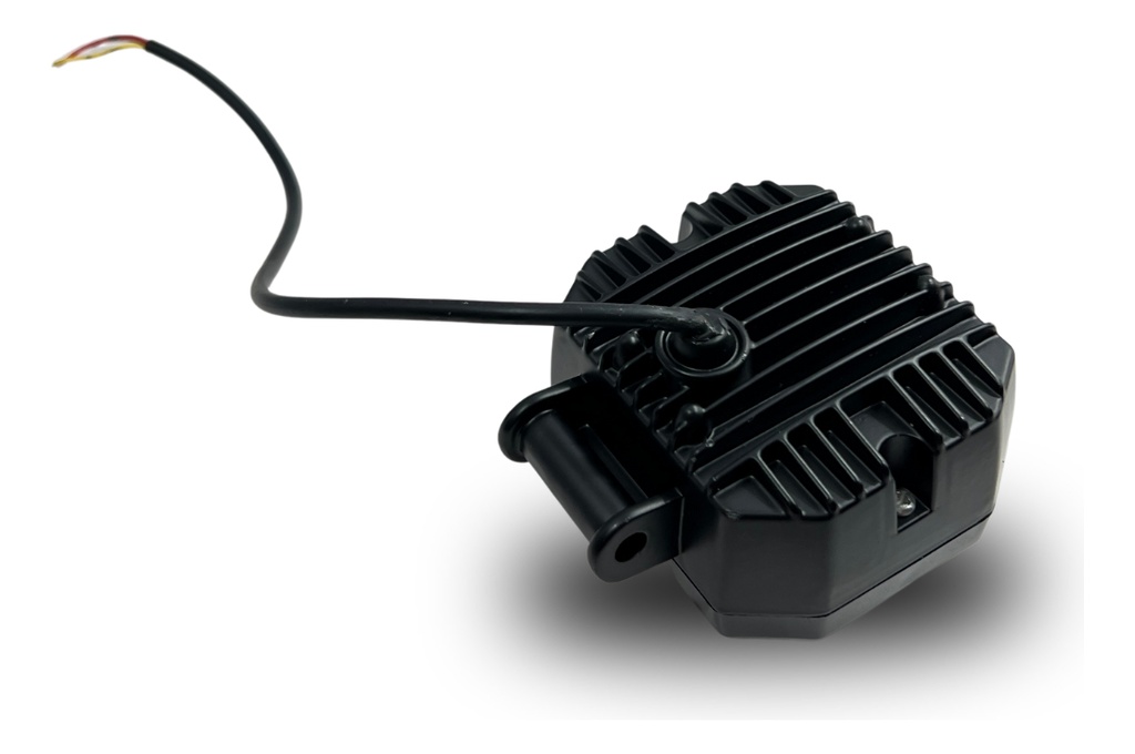 Faros Moto 2 Pulgadas Blanco+ Amarillo Con Aro Blanco