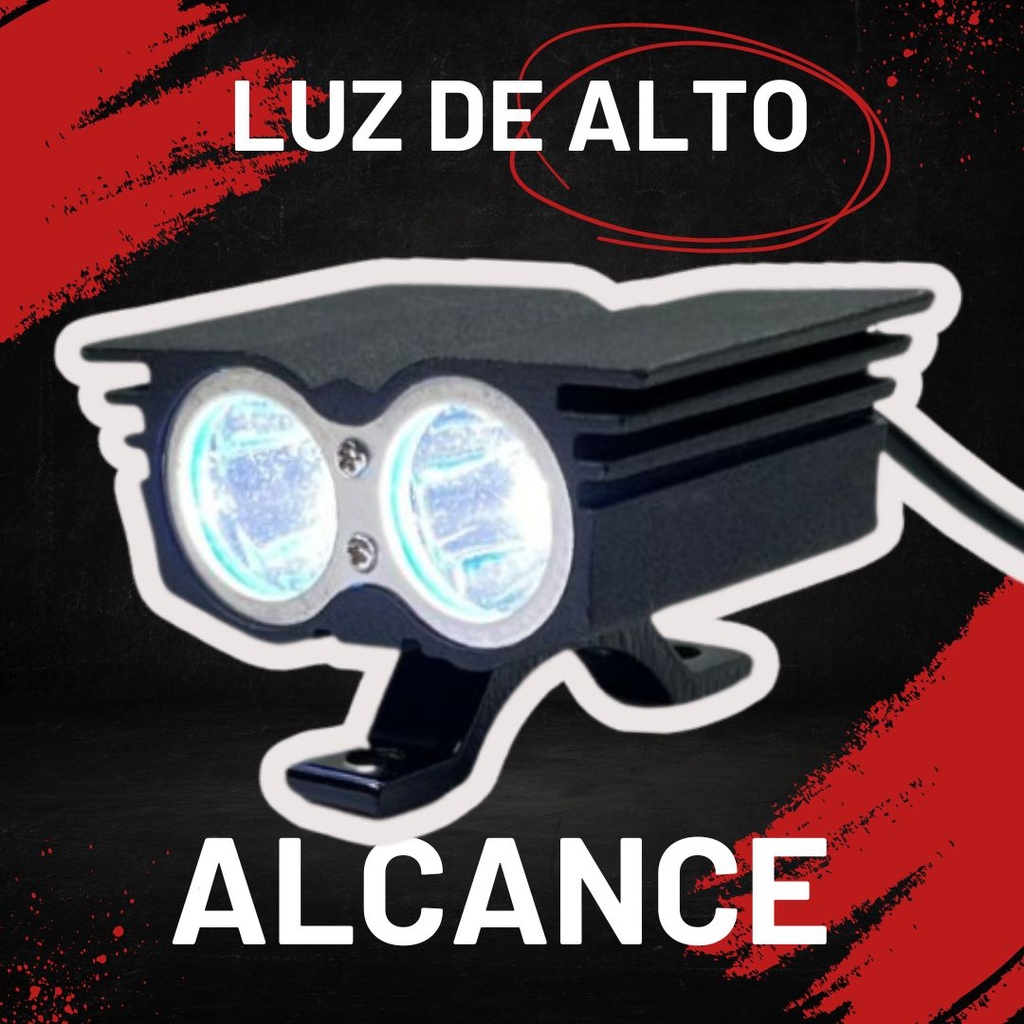 Faro Auxiliar Hyperled Moto Estrobo Ir-m02 12-80v 20w 2500lm