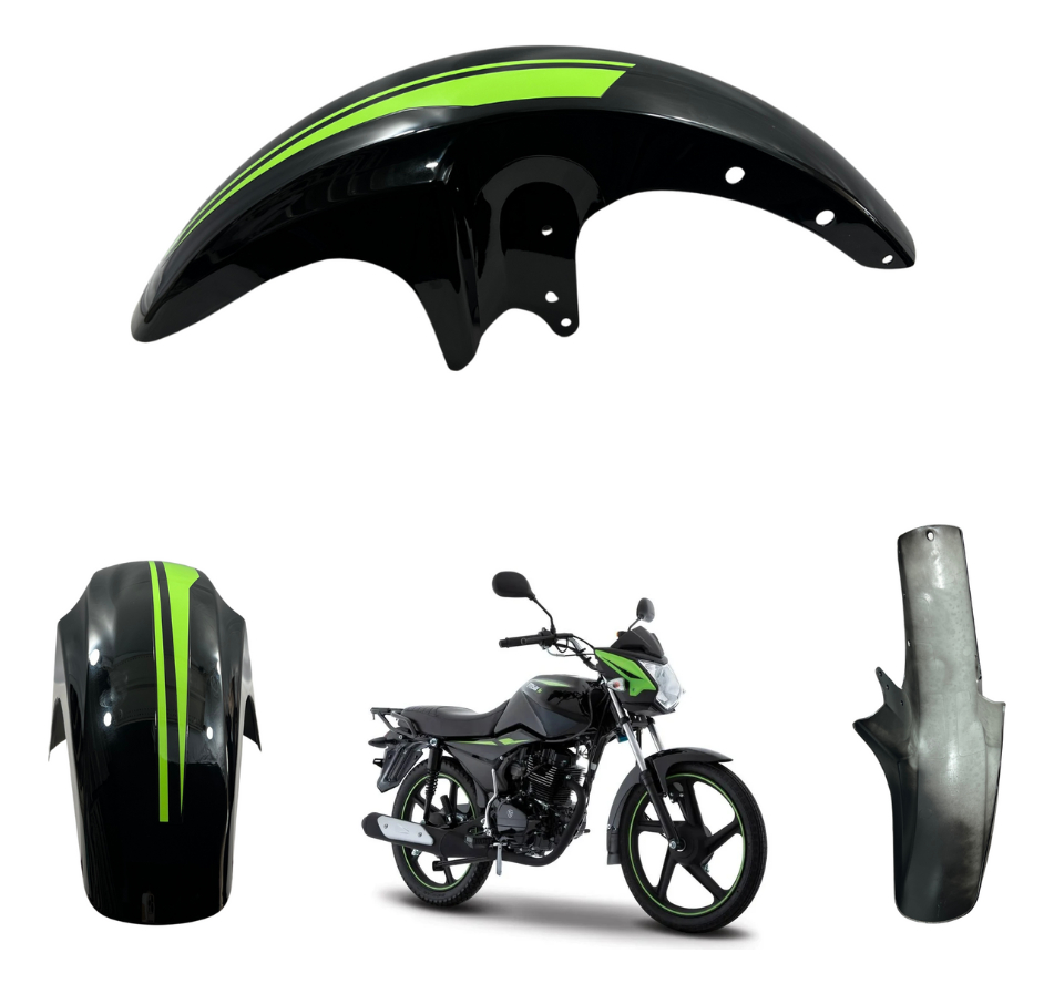 Salpicadera Delantera Negro Amarillo Italika Ft150ts 19-22