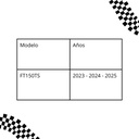 Salpicadera Delantera Negro Amarillo Italika Ft150ts 19-22