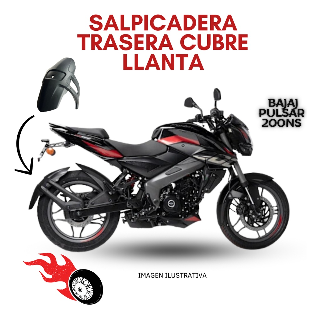 Salpicadera Tras. Cubre-llanta Bajaj Pulsar 200ns