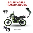Salpicadera Trasera Negra Masuda Para Italika Dm200 14-17