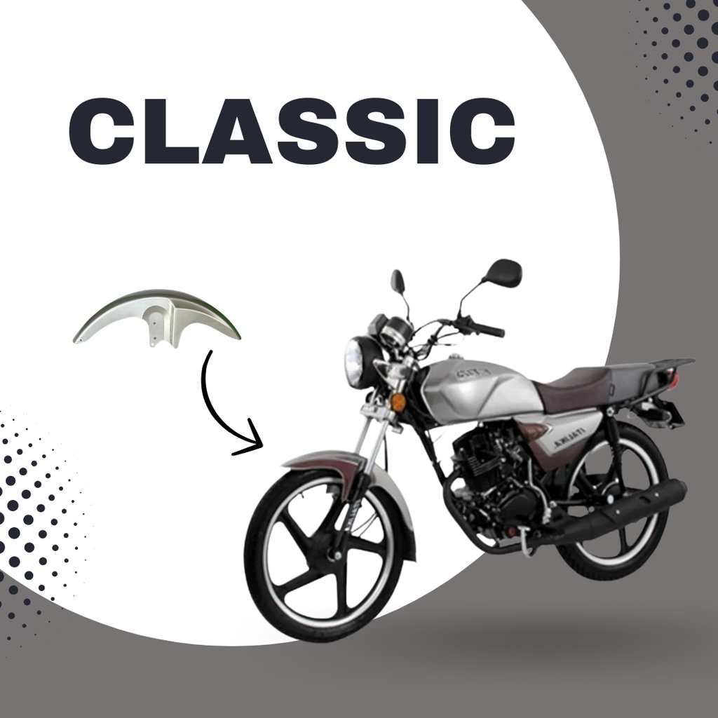 Salpicadera Delantera Generica Para Hd Cg125, Italika Ft125