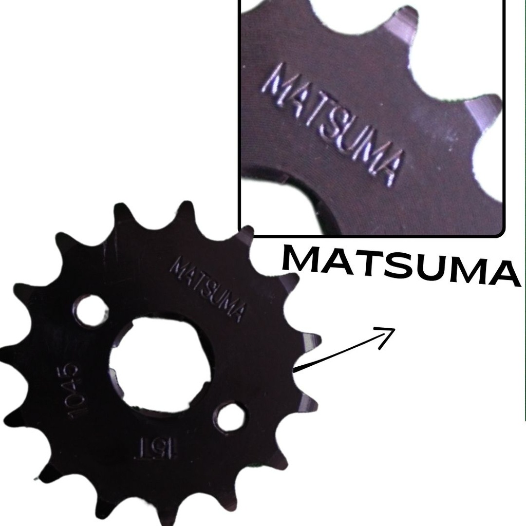 Engrane Tracción Acero Delantero 15t  Honda Cgl125 Tool