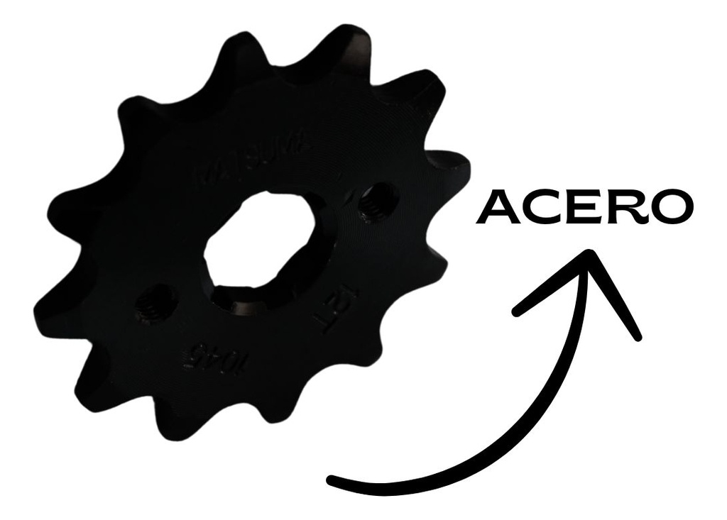 Engrane Traccion Delantero Acero #1045 12t P/ Italika Dm150