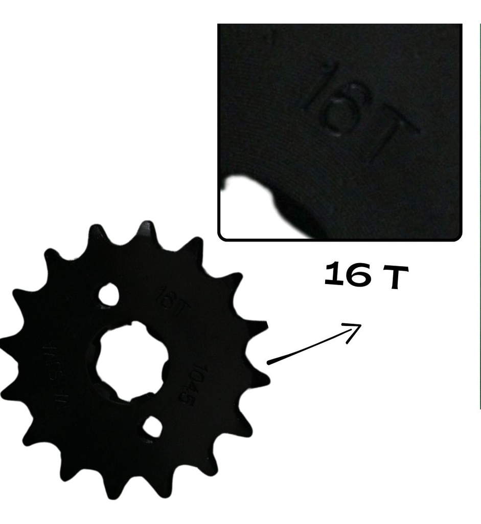 Engrane Traccion Delantero Honda Titan Cg150 16t