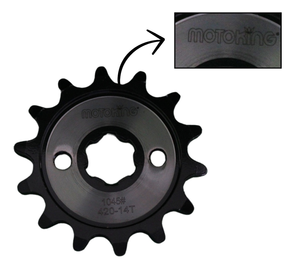 Engrane Traccion Delantero Acero 14t P/ Italika St70, St90