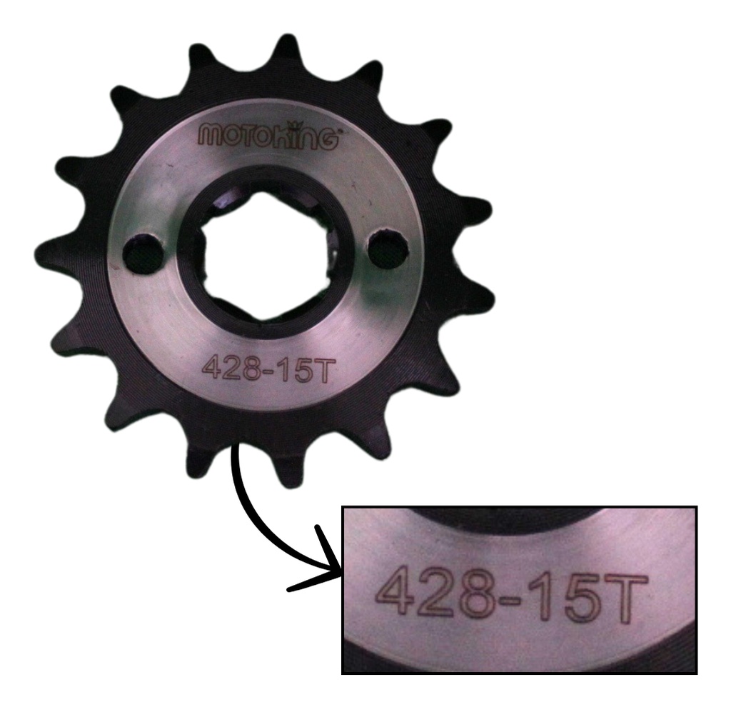 Engrane Traccion Delantero Acero 15t P/ Italika Rc150 2012