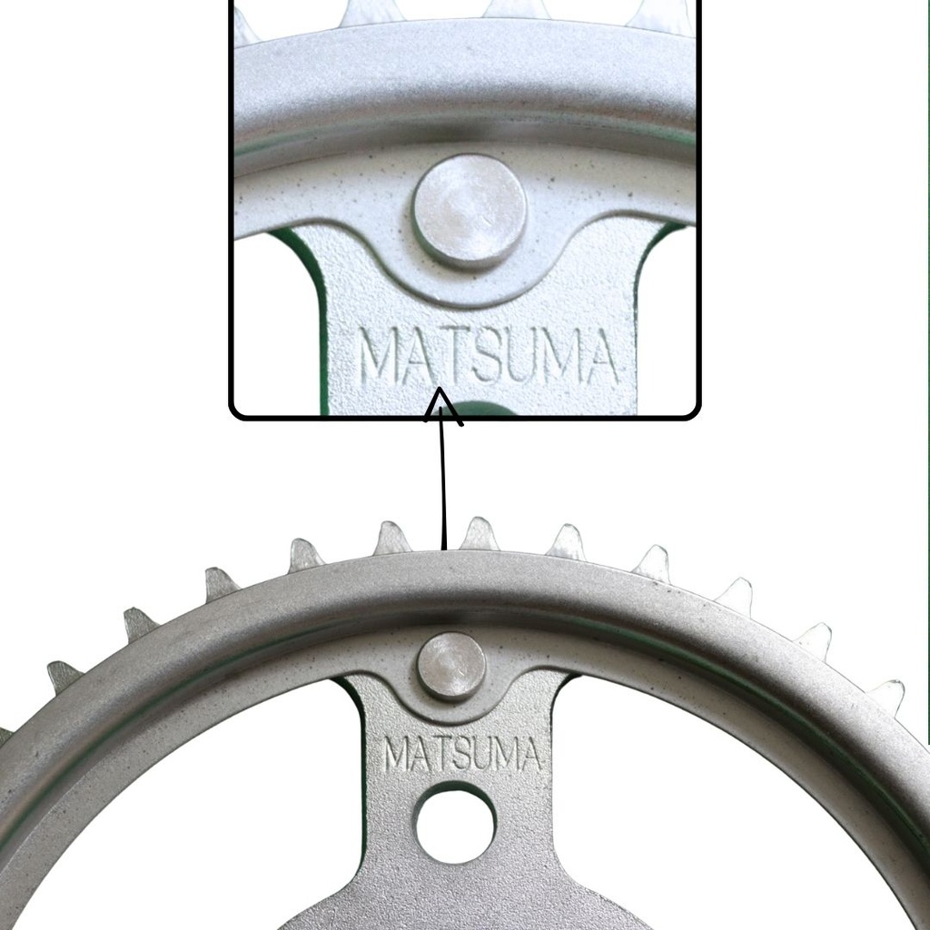 Engrane Traccion Trasero Acero #1045 43t Titan 150