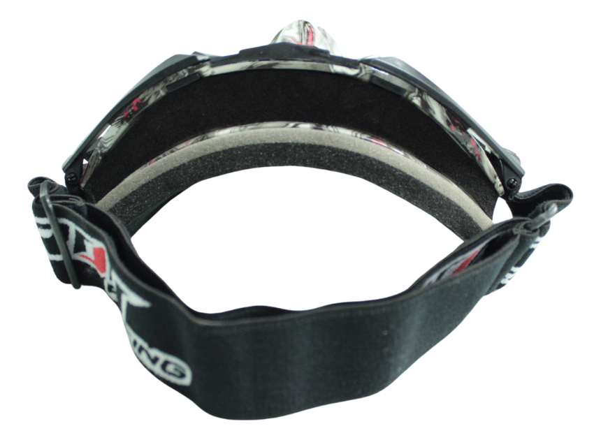 Googles Para Moto Iron Racing Diseño Calavera Gris/rosa