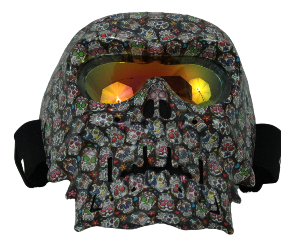 Googles Para Moto Con Mascara  Calavera  Iron Con  Diseño