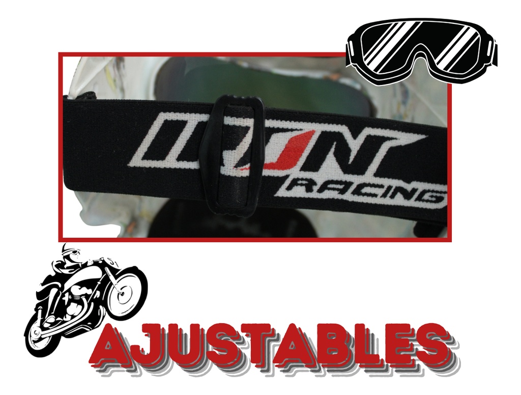 Googles Para Moto Con Mascara  Calavera  Iron Con  Diseño