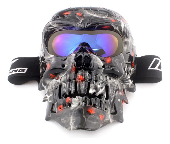 Googles Para Moto Con Mascara Calavera Con Diseño Terror