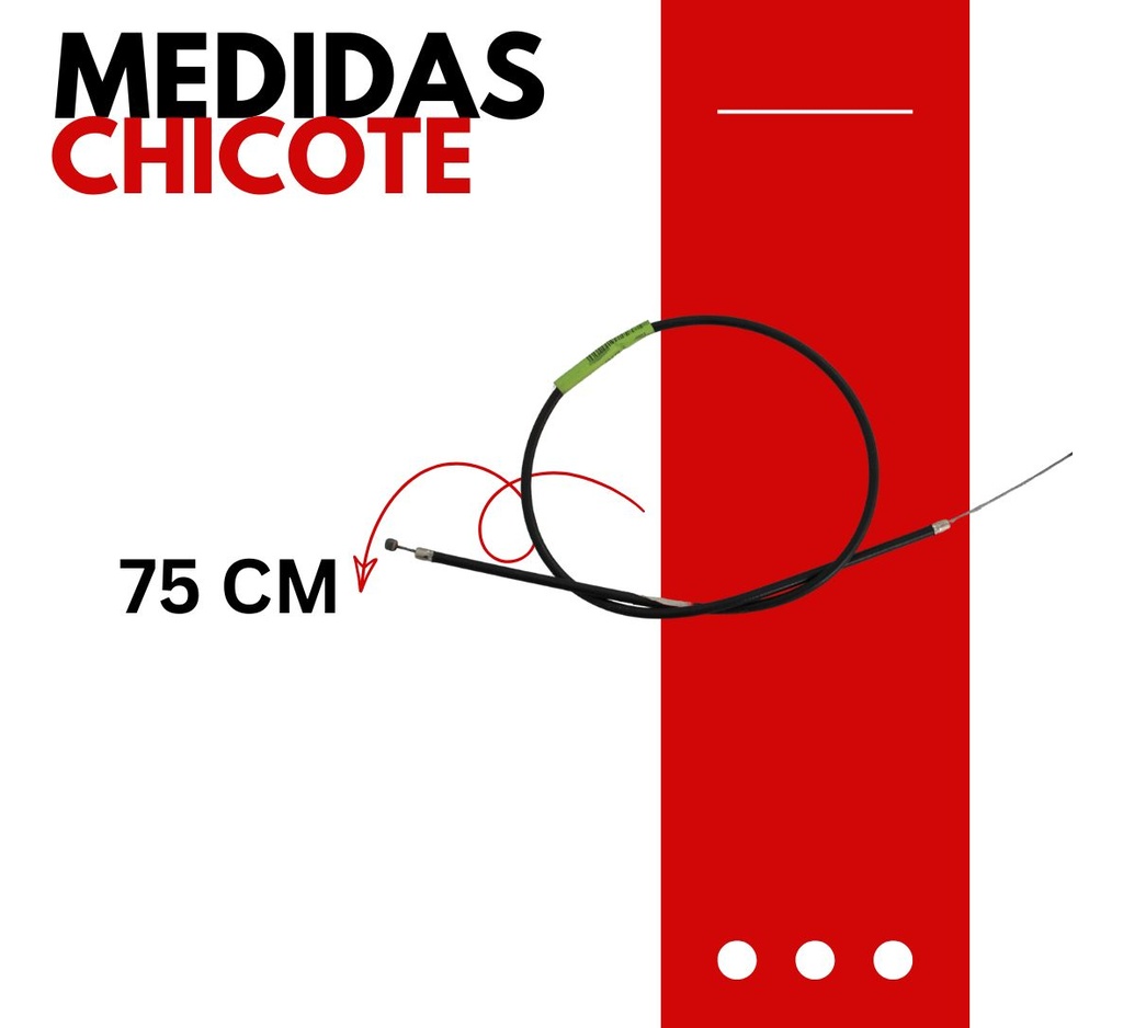 Chicote Acelerador Para Moto Runner 66x10 C/ L