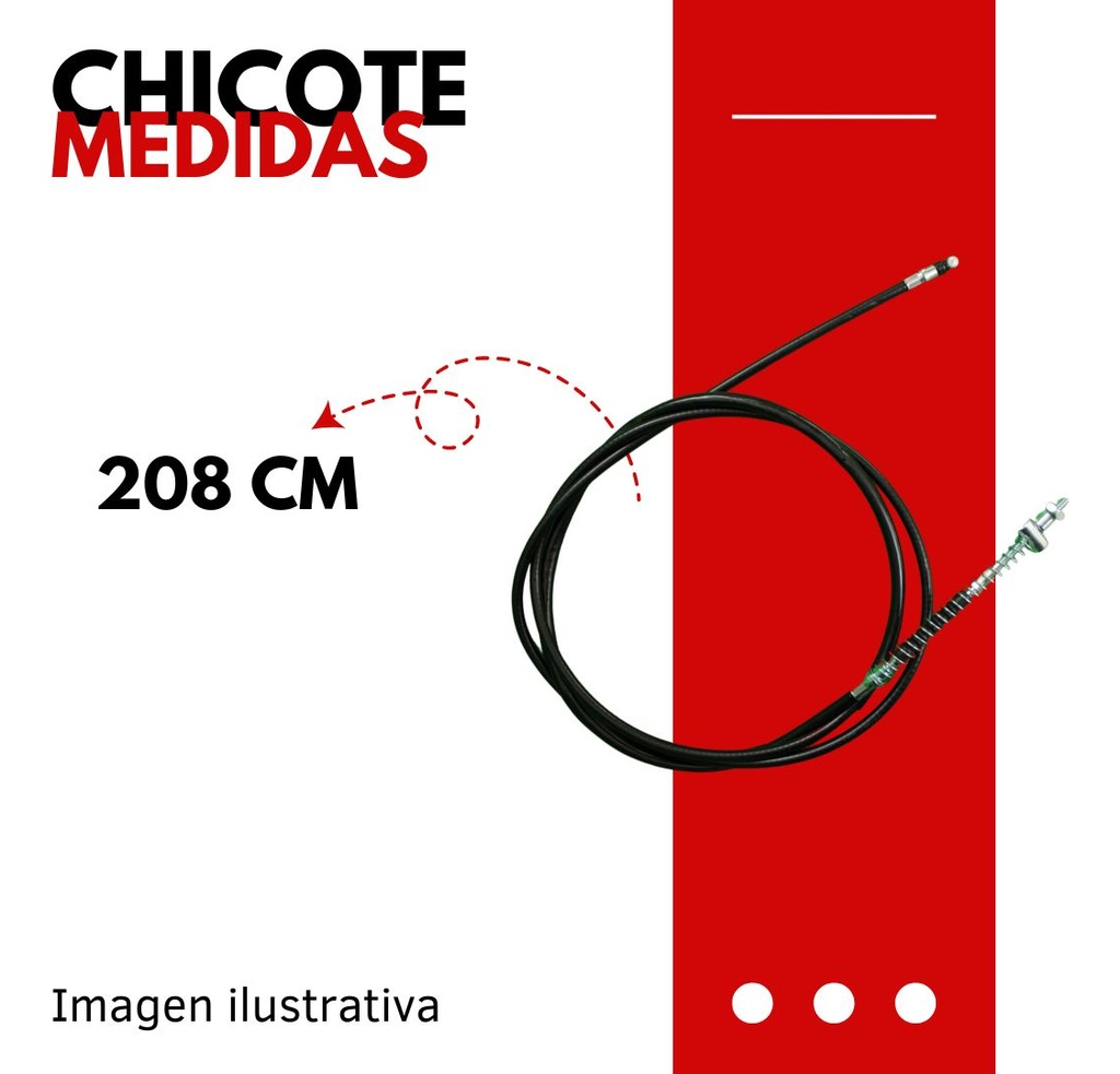 Chicote Freno Trasero Para Motocicleta Italika Ds150