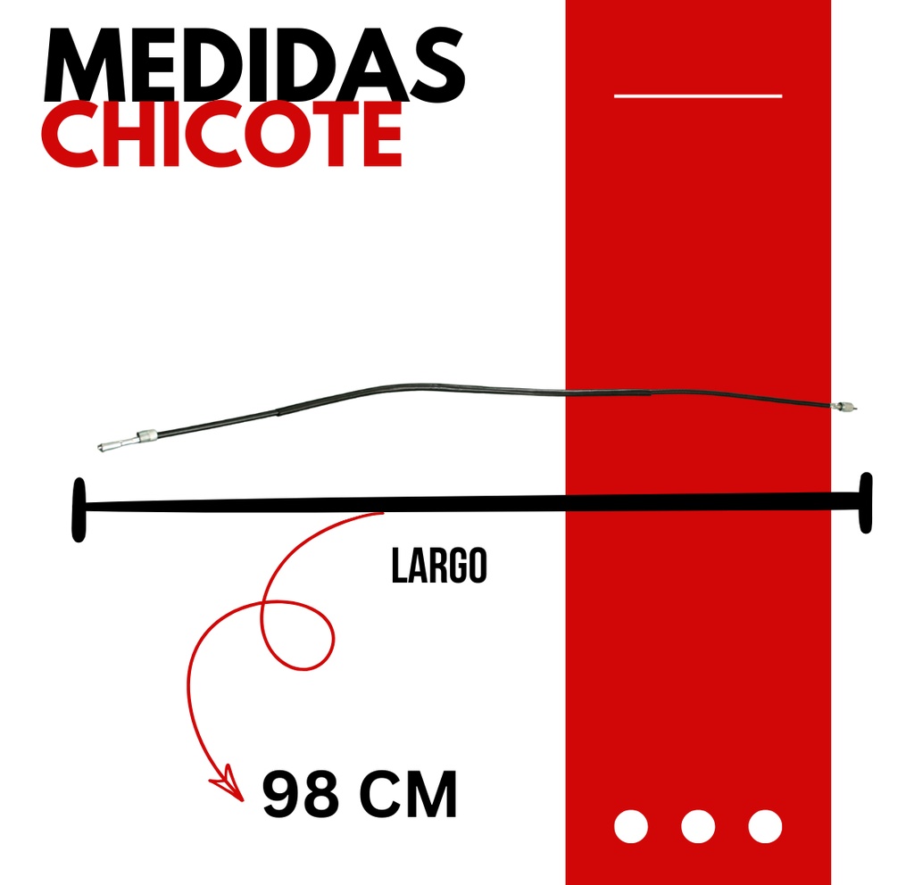 Chicote Velocimetro Delantero Moto Italika Tc200/ Tc250