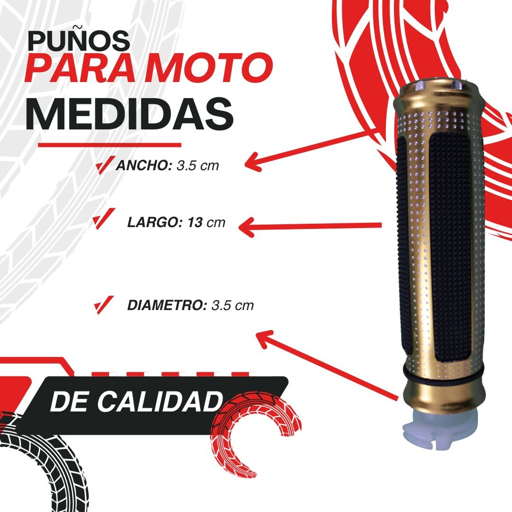 Puños Para Motocicleta Universales De Aluminio/ Colores