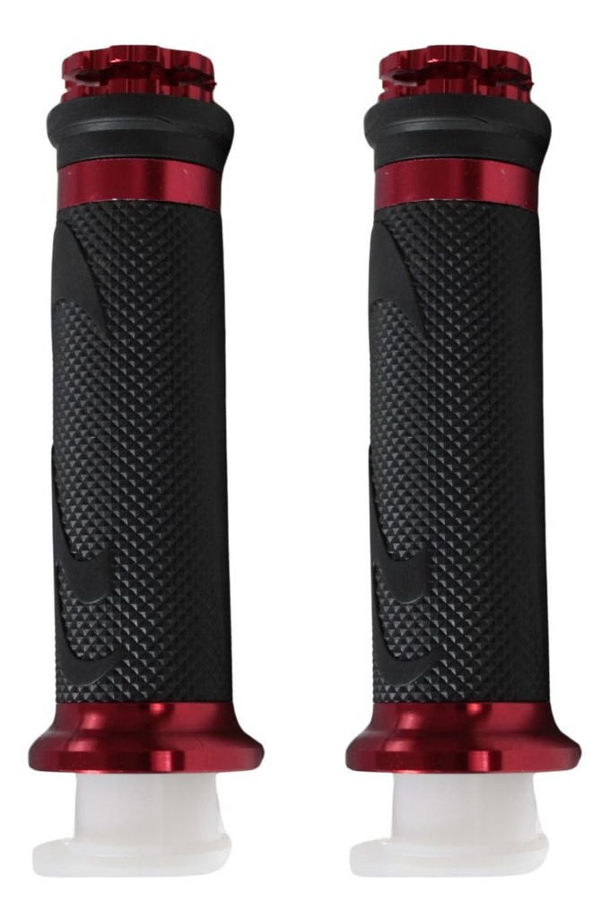 Juego Puños Para Moto De Aluminio Plata Marca Matsuma