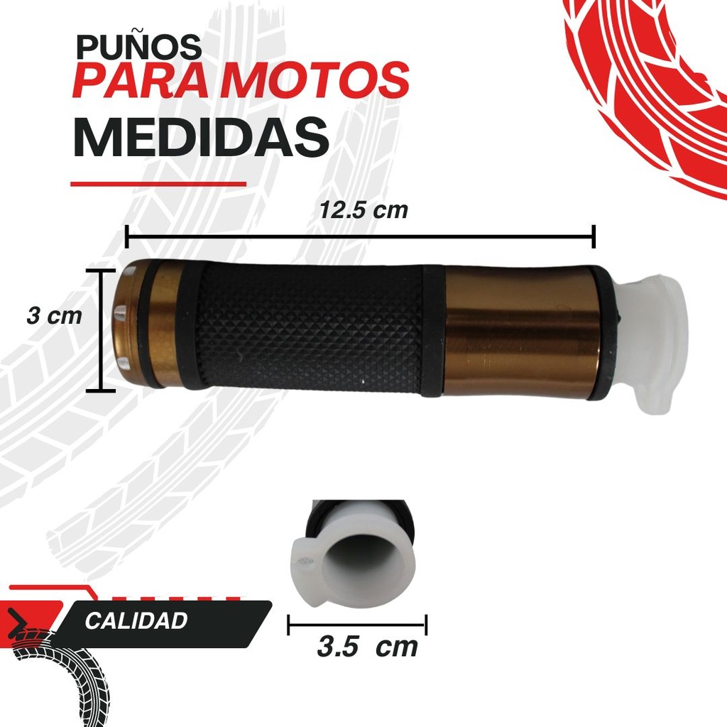 Juego De Puños Para Moto/aluminio Con Goma Antideslizante
