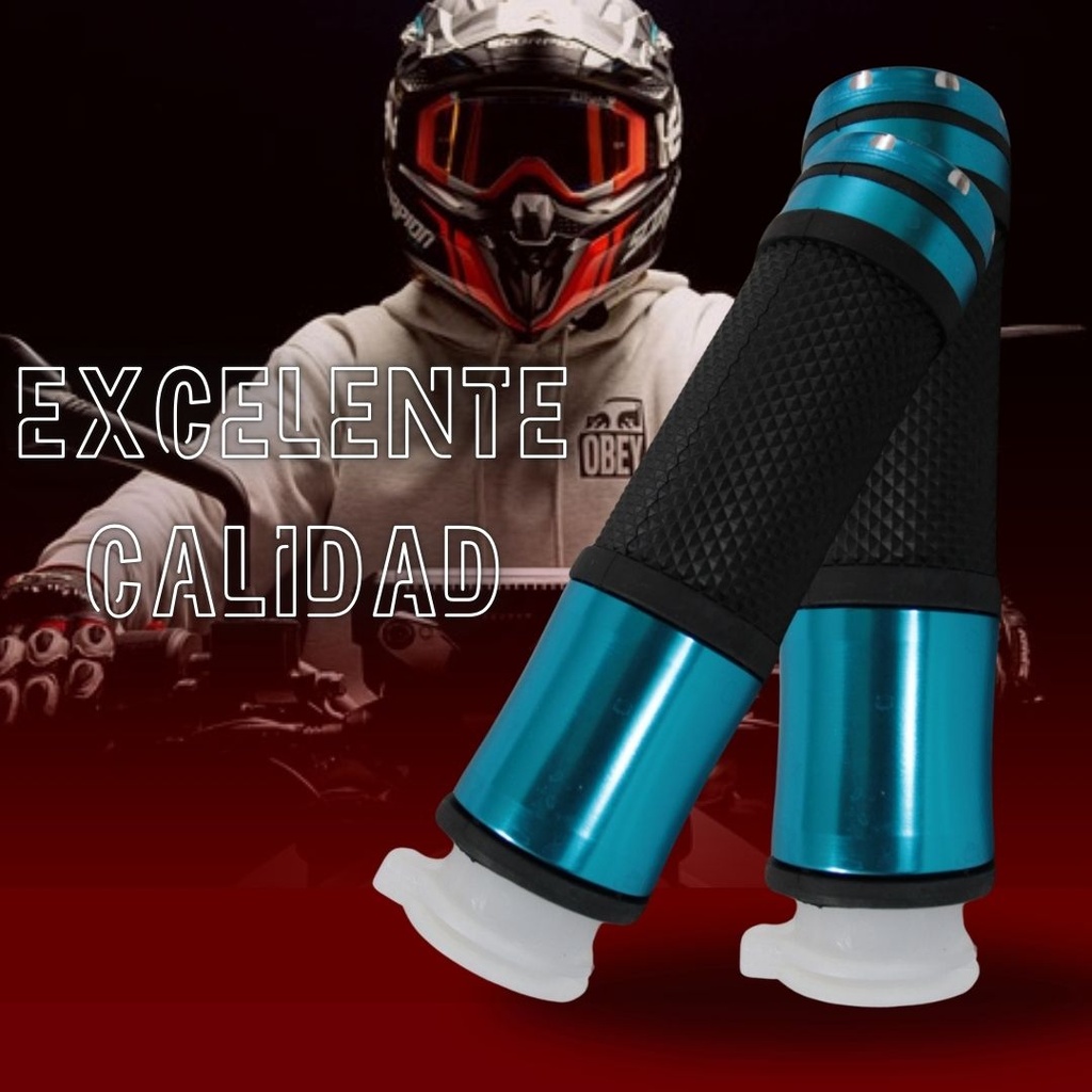 Juego De Puños Para Moto/aluminio Con Goma Antideslizante