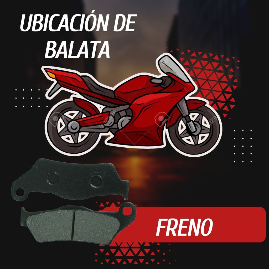 Balata Freno Delanero Moto Pulsar 135,180,220/ Yamaha Ybr125
