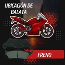 Balata Freno Delanero Moto Pulsar 135,180,220/ Yamaha Ybr125