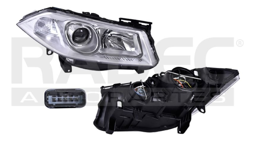 Faro Renault Megane Ii 07-10 Electrico S/motor S/foco