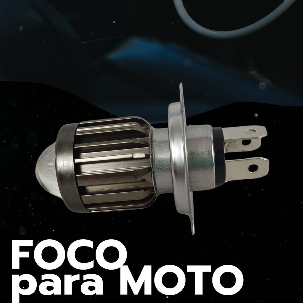 Foco Para Moto Proyeccion Lupa Ambar/blanca
