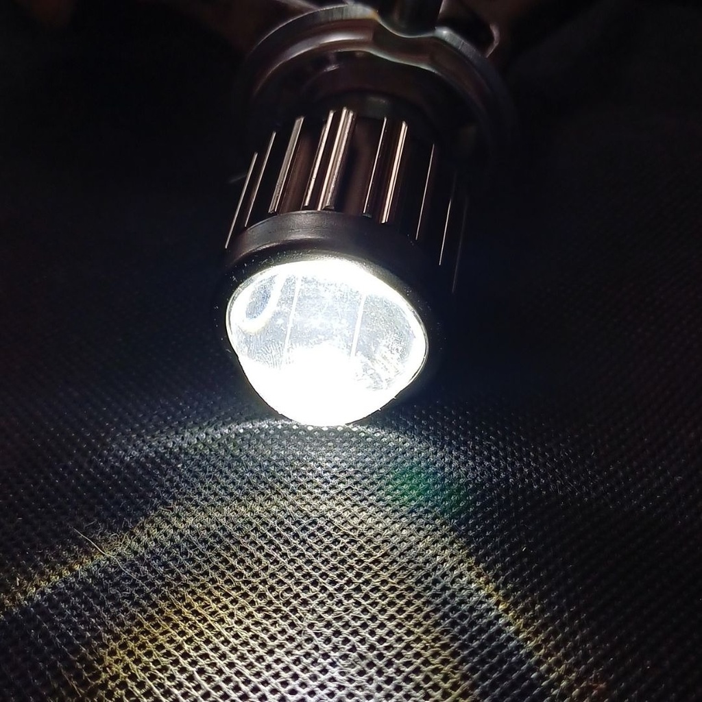 Foco Para Moto Proyeccion Lupa Ambar/blanca