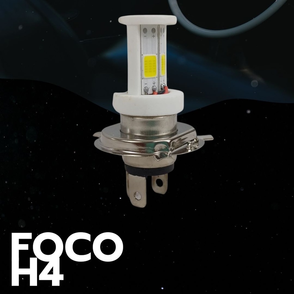 Foco H4 Para Moto 4 Led H/l Blanca
