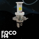 Foco H4 Para Moto 4 Led H/l Blanca