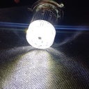 Foco Moto Bronx H4 3 Led Blanco/efecto Azul Y Rojo Aluminio