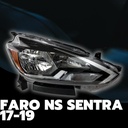 Faro Nissan Sentra 17-19 Linea Nueva Fondo Ngo C/foco Depo Derecho/pasajero