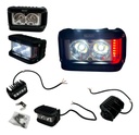 Faro Auxiliar Moto Hyperled Con Alarma Y Luz 20w 4200lm