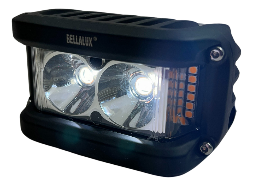 Faro Auxiliar Moto Hyperled Con Alarma Y Luz 20w 4200lm