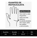 GUANTE MOTO NEGRO XL