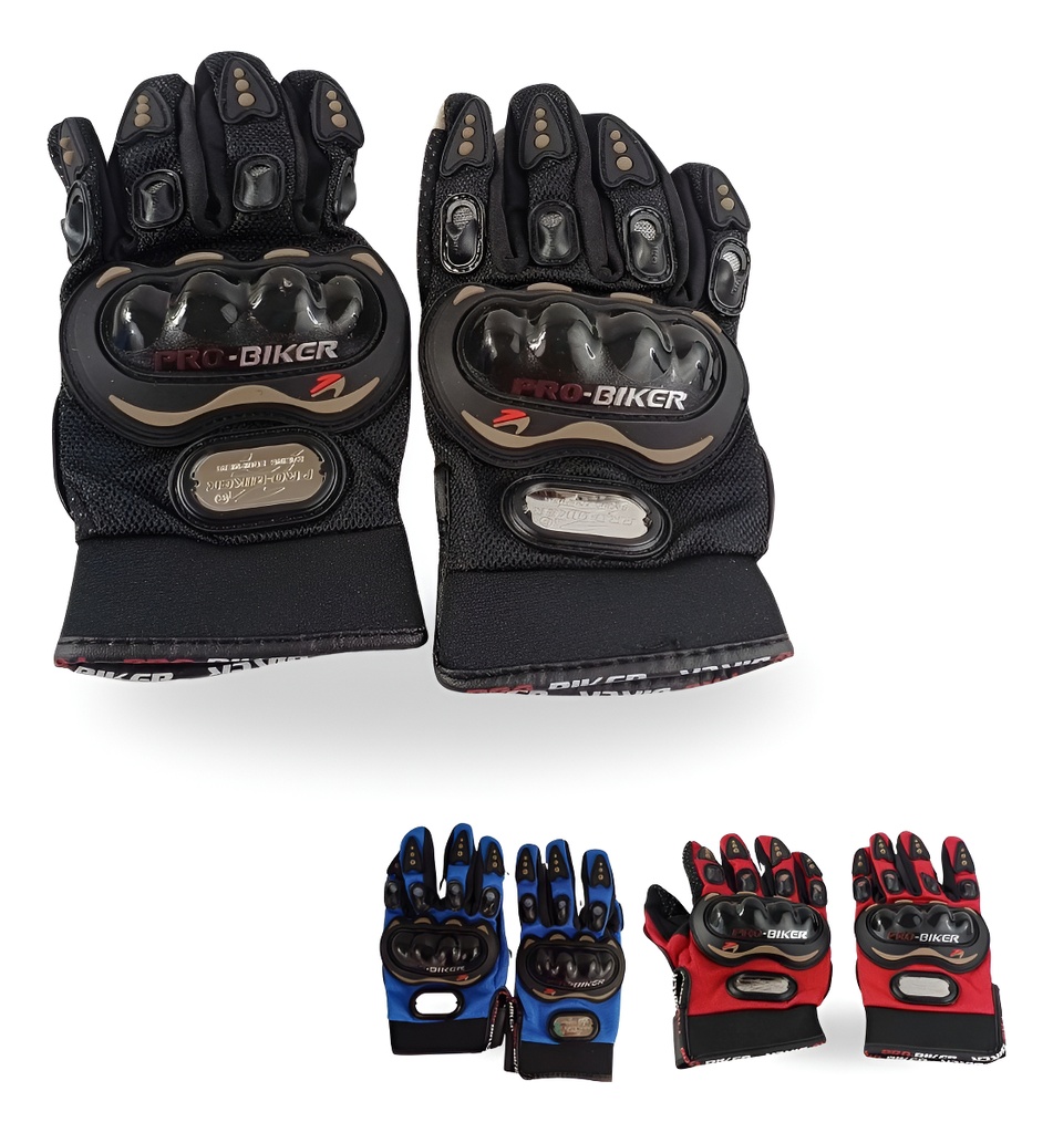 GUANTE MOTO NEGRO XL