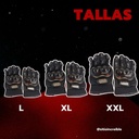 GUANTE MOTO NEGRO XL