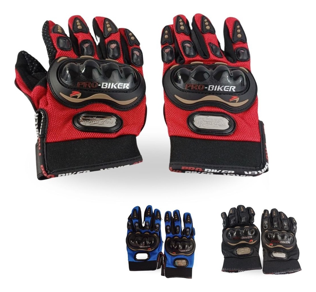 GUANTE MOTO NEGRO XL
