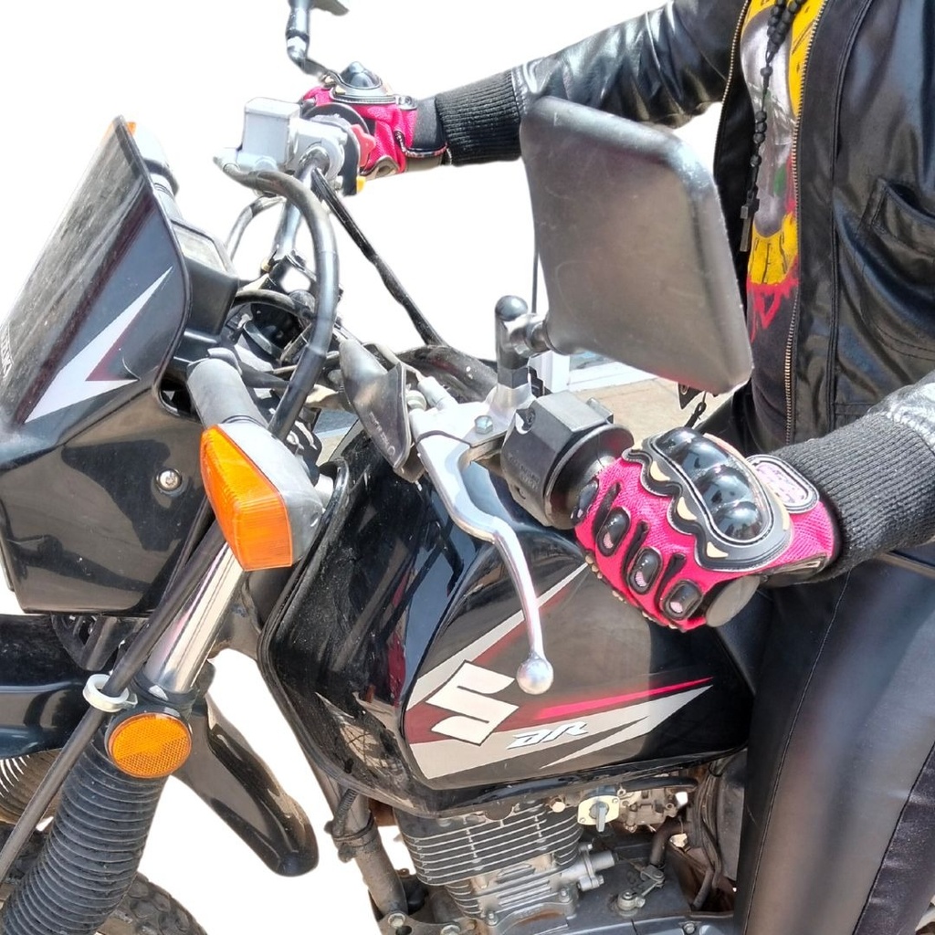 GUANTE MOTO NEGRO XL