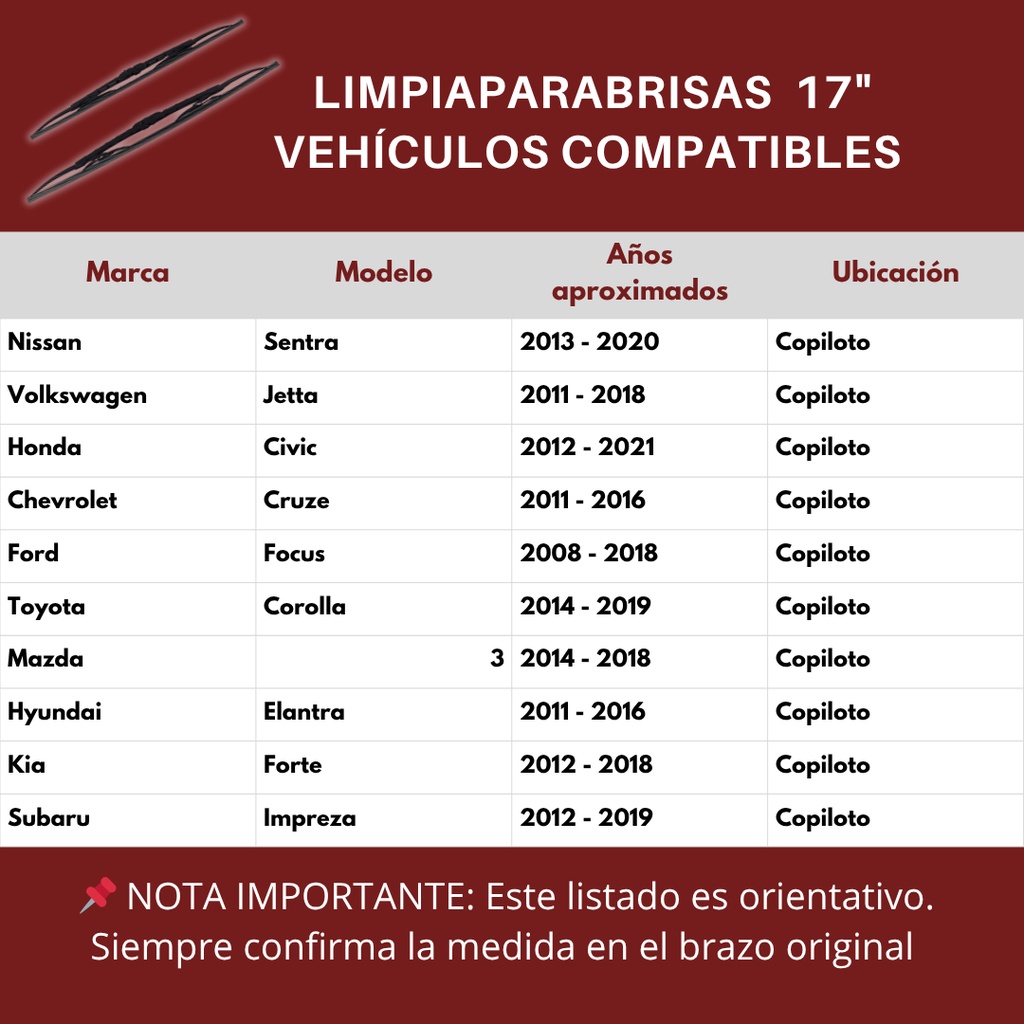 LIMPIAPARABRISAS BOSCH 17"