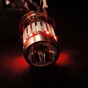 FOCO MOTO BASE AZUL H4 3 LED BLANCO EFECTO ROJO Y AZUL