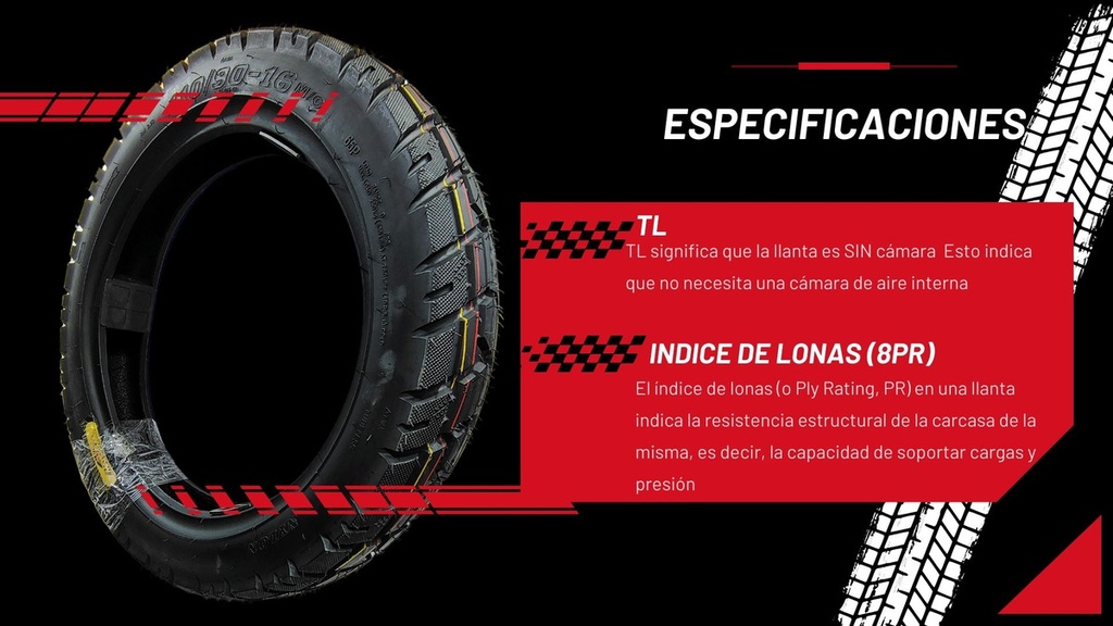 LLANTA MOTO 110/90-16 RC200,TC200,TC250