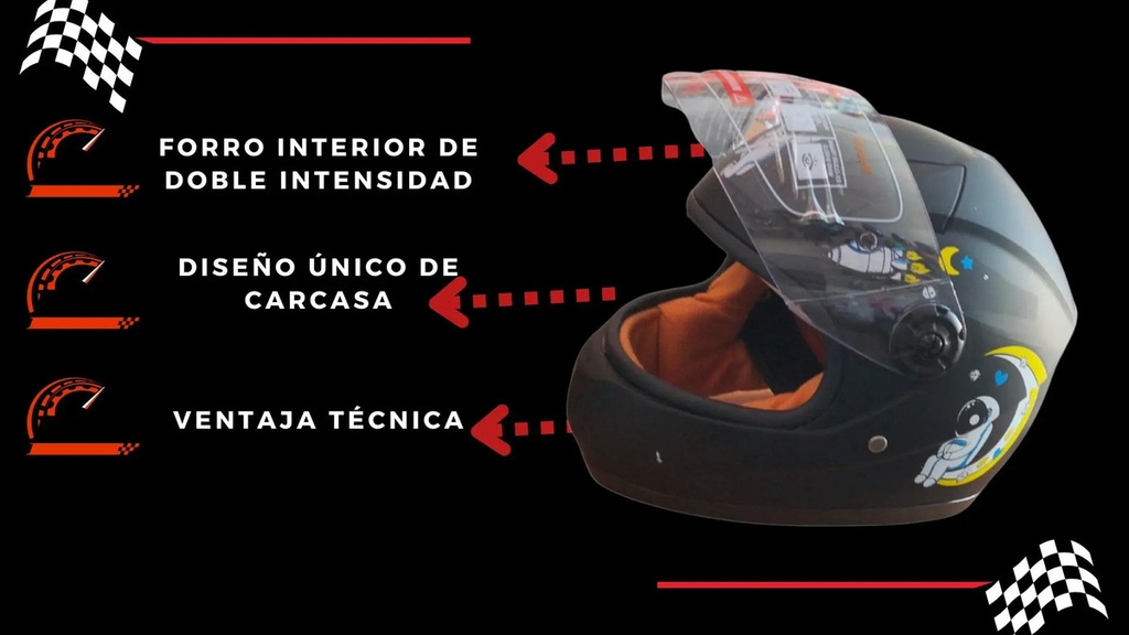 CASCO CERRADO ROSA INFANTIL