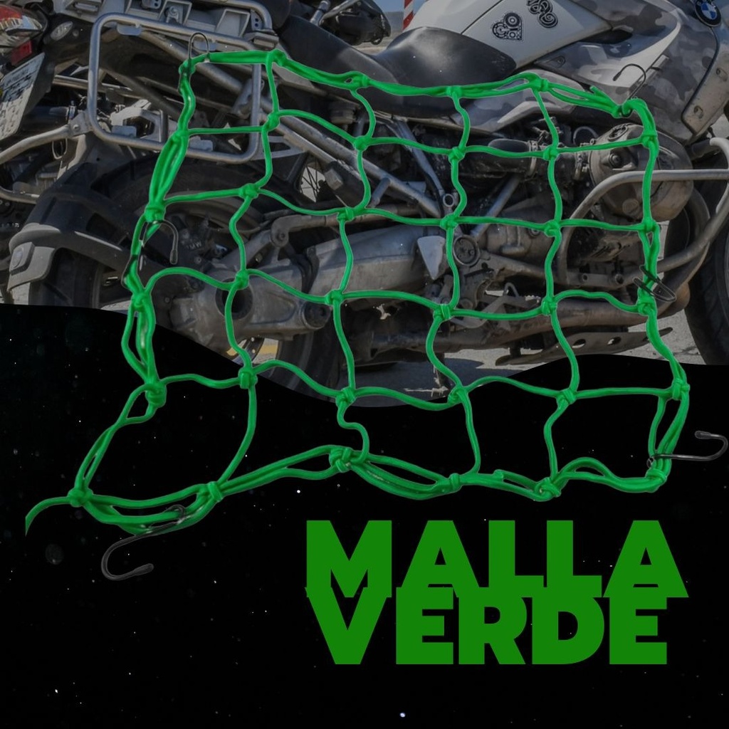 Malla Red Multiusos Distintos Colores Para Motocicleta