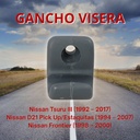 VISERA NS TSURU III 92-17/D21 94-07/FRONTIER 98-00  SOLO GANCHO 1 PIEZA GRIS PLASTICO Derecho/Izquierdo   
