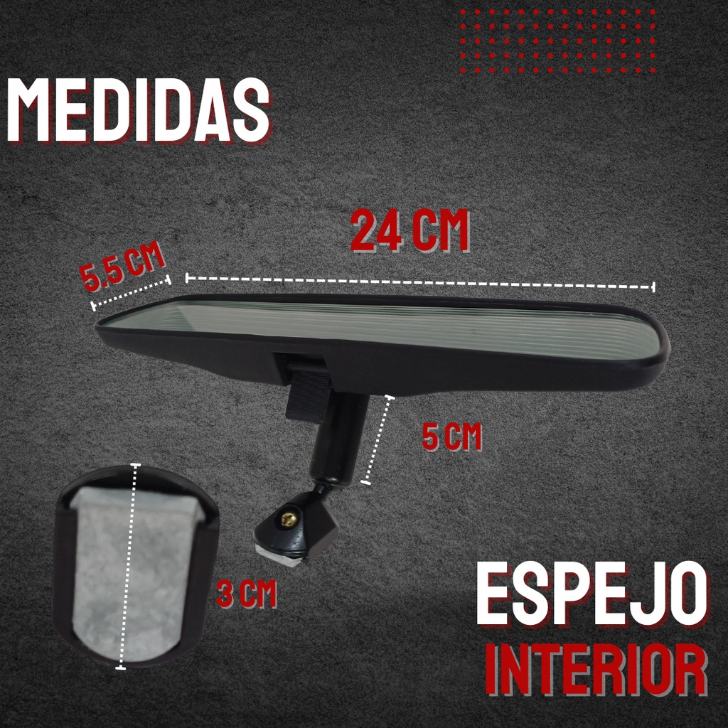 ESPEJO INTERIOR DIA/NOCHE DE CALIDAD