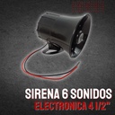SIRENA 6 SONIDOS ELECTRONICA 4 1/2"