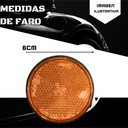 FARO LED REFLECTOR  BLANCO (REDONDO) LUZ ALTA Y BAJA