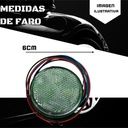 FARO LED REFLECTOR  BLANCO (REDONDO) LUZ ALTA Y BAJA
